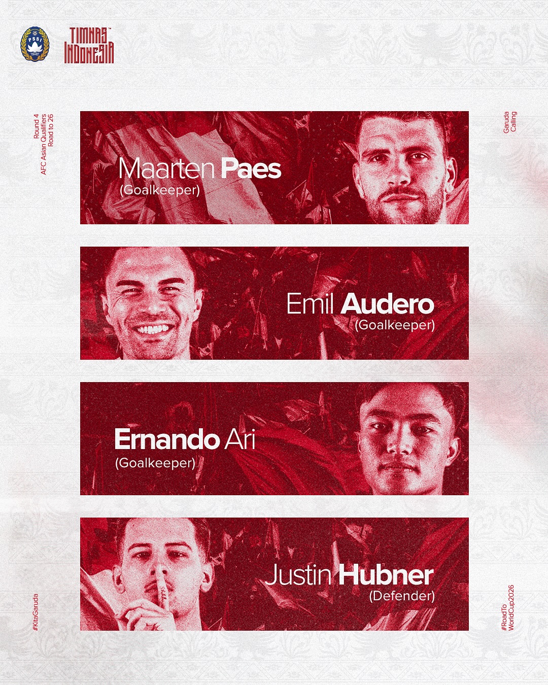 Kiper Timnas Indonesia di Kualifikasi Ronde 4. (ig timnasindonesia)